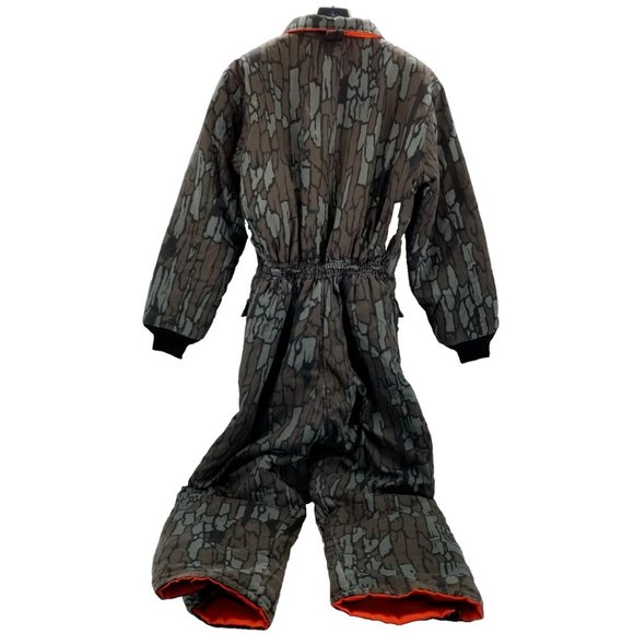 Vintage Winchester Reversible Coveralls Jumpsuit Mens Large Trebark Camo/Safety - Picture 2 of 11